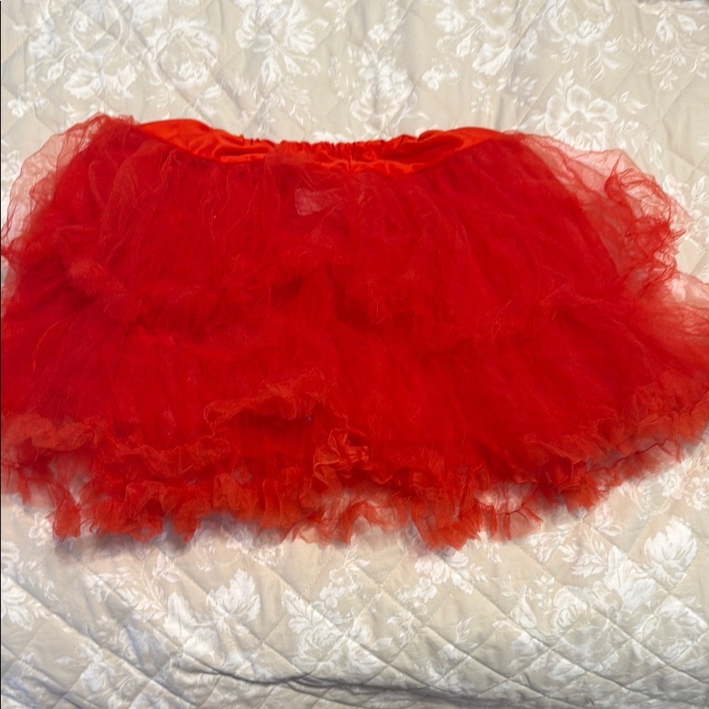 Red Tulle Skirt